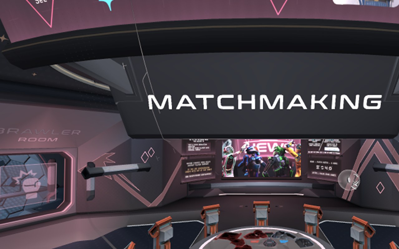 Lobby: the matchmaking hub. on Quest 3